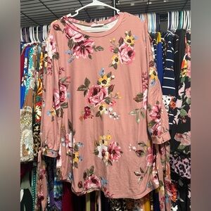 Floral Pink Women's Top